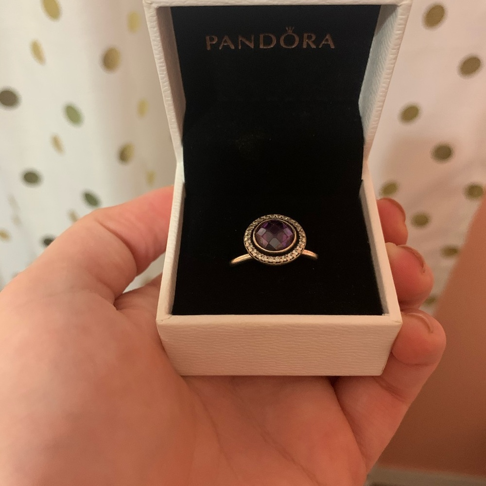 Pandora ring purple